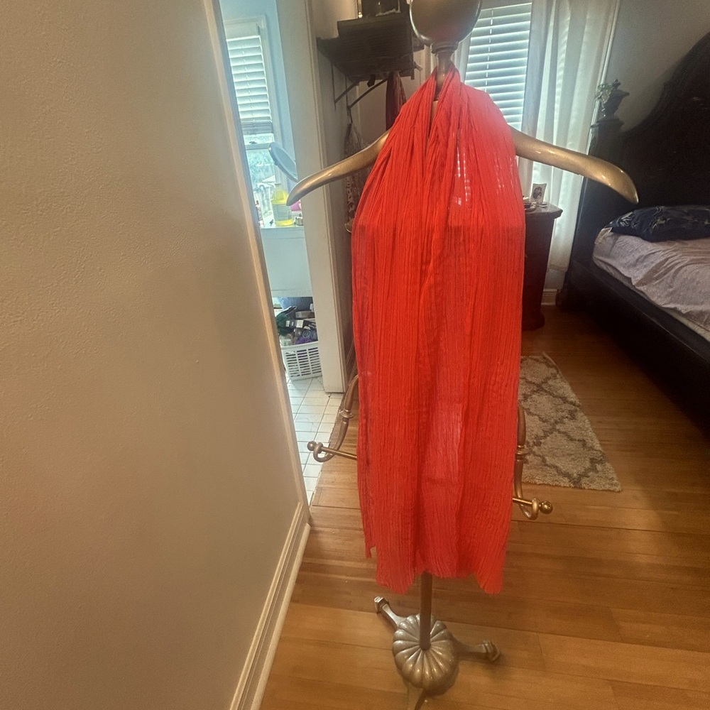 MELON COLOR DRESS SCARF